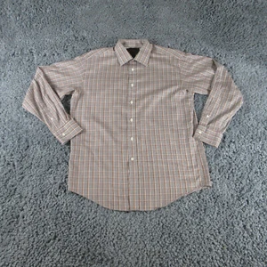 Jos A Bank Reserve Shirt Mens Medium Black White Houndstooth Egyptian Cotton - Bild 1 von 13