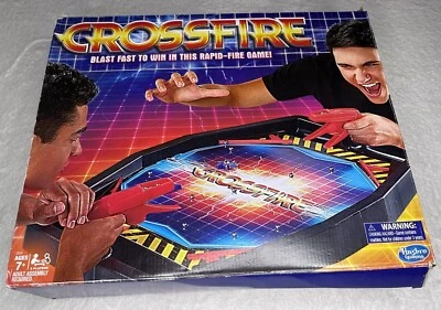 VTG 2016 Hasbro CROSSFIRE Cross Fire Blaster Rapid Fire Board Game Near Complete - Image 1 of 4