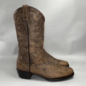 Laredo Piomosa Westernstiefel Herren Größe 11 Braun Leder Eckige Zehenpartie Cowboystiefel - Bild 1 von 16