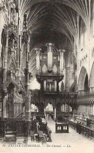 (av68) Exeter Cathedral The Chancel - Devon Levy LL Postcard - Picture 1 of 2
