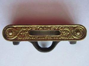 Vintage Stanley Brass Top Plate Pocket 3-1/8" Long Line Level, Pat Jun-23-96 - Picture 1 of 4