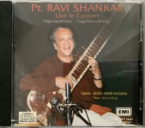 Pt. Ravi Shankar Live In Concert - RARE EMI Instrumental CD PSLP 5444 - Imagen 1 de 2
