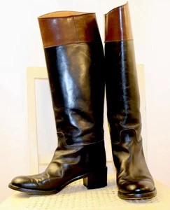 RALPH LAUREN Collection Leder Reitstiefel englische Reitstiefel 6,5B ITALIEN selten! - Bild 1 von 12
