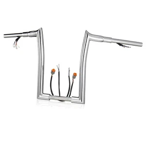 Manillar precableado Road King Heritage de 14" para Harley 96-06 Fat Boy Super Glide - Imagen 1 de 8