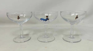 Babycham glasses 60th anniversary set of 3 collectable drink drinking memorablia - Picture 1 of 4