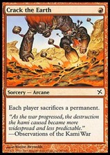 CRACK THE EARTH - MTG Betrayers of Kamigawa Common Sorcery Arcane