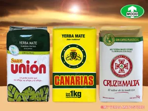 YERBA MATE VARIETY - 3 Kilos - Union - Cruz de Malta - Canarias - FREE Shipping - Picture 1 of 4