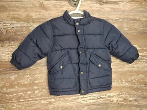 Baby Gap Size 12-18 Months Boys Winter Coat Navy Blue Nice Warm Coat - Picture 1 of 5