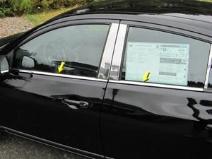 (PARA) NISSAN VERSA 2012-2018 * Juego de molduras de umbral de ventana de acero inoxidable de 4 piezas - Imagen 1 de 1