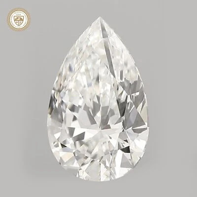 GIA CERTIFIED 0.88 Ct. Natural Pear Cut Diamond I Color IF Clarity -2 - Image 1 of 4