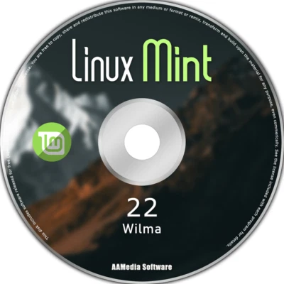 Linux Mint 22 Wilma 64bit All Versions Live Bootable DVD Linux Operating System - Image 1 of 3