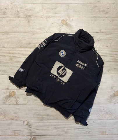 Vintage BMW Williams F1 Team Racing Jacket 90s Streetwear Man Blue Size L Cover