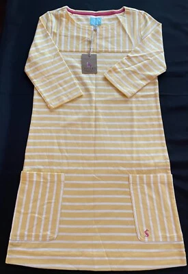 Vestido tejido a rayas amarillo/blanco JOULES NUEVO CON ETIQUETAS niñas 11/12 años Foto 1 de 2