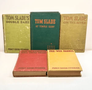 Percy Keese Fitzhugh Book Lot Of (5) Books HC Tom Slade Roy Blakeley Pee-Wee - Picture 1 of 6