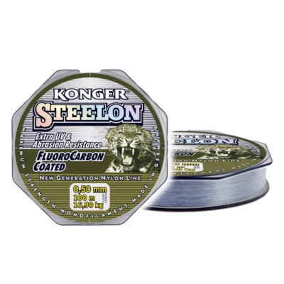150m Konger Fluorocarbon Coated Monofile Angelschnur Steelon 0,12 - 0,50mm