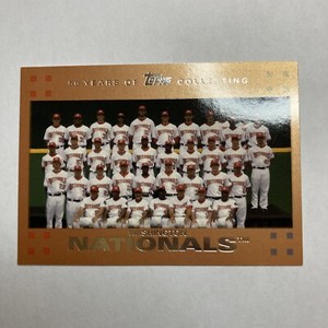 2007 Topps Washington Nationals Team #593 /56 SP Bronze Parallel Insert Rare