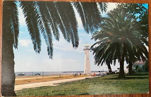 Vintage Postkarte Leuchtturm in Biloxi Mississippi MS - Bild 1 von 2