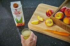 FOREVER ALOE PEACHES 1 LITRO FOREVER LIVING ALOE GEL BEVANDA ENERGETICA NUOVO