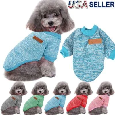 Chihuahua Fleece Puppy Sweater Clothes For Small Pet Dog Warm Clothing Apparel - Image 1 of 4
