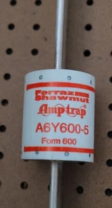 FERRAZ SHAWMUT AMPTRAP A6Y600-5 FORM 600 FUSE - Picture 1 of 3