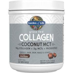 Garden of Life Grass Fed Collagen Coconut Mct - Chocolate 14.81 oz Pwdr