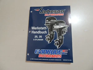 Werkstatthandbuch Evinrude Johnson 25 35 PS 3Zyl Außenborder 1995 1996 - Bild 1 von 16