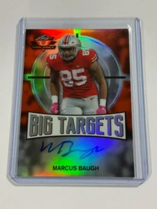 2018 Leaf Valiant Big Targets Orange /35 Marcus Baugh #BT-MB1 Rookie Auto RC - Picture 1 of 2