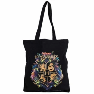 Bolso de Mano Harry Potter Hogwarts Crest Lona, Cumpleaños, Regalo Mercancía Oficial - Imagen 1 de 4
