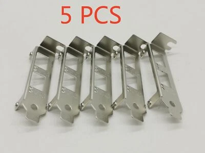 5PCS New Low Profile Bracket for Intel E10G42BTDA X520-DA2 E10G42BFSR X520-SR2 - Image 1 of 4