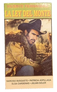 Vintage Vicente Fernandez La Ley Del Monte VHS Spanish Mexican Action Free Ship! - Imagen 1 de 3