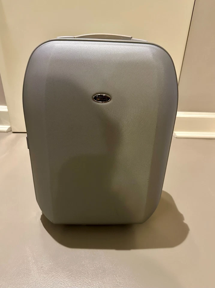 Trolley Valigia da Cabina (55 cm) BRIC'S Rigida Color Argento Lucchetto TSA007 - Immagine 1 di 4