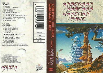 ANDERSON BRUFORD WAKEMAN HOWE CASSETTE CLASSIC YES LINEUP - Image 1 of 2