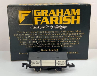 Tren de ferrocarril N Graham Farish Car Nº2914 vagón de cal Gales del Sur. Foto 1 de 4