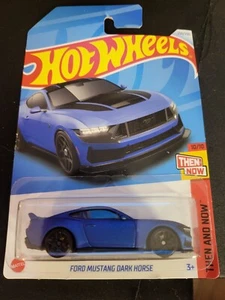 2024 Hot Wheels #250 Then And Now 10/10 FORD MUSTANG DARK HORSE New WORLDWIDE - Picture 1 of 2