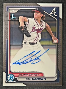 Autógrafos Cam Caminiti 2024 Bowman Draft Chrome Prospect #CPA-CC (AU, RC) - Imagen 1 de 2