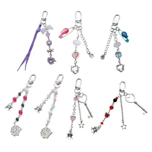 Modny brelok z koralikami Charm z akrylową torbą Wisiorek Elegancki brelok Akcesoria - Zdjęcie 1 z 15