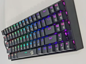 Redragon Deimos K599 RGB Wireless Mechanical Keyboard – Dual Mode – Compact 65% - Picture 1 of 8