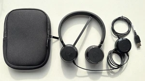 Jabra Evolve 20 MS HSC016 USB Headset, Stereo, Black - MS Teams +Case - Afbeelding 1 van 19