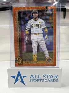 2025 Topps Chrome Luis Arraez Orange Wave Refractor /25 #216 Padres SSP - Bild 1 von 2