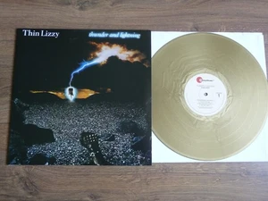 THIN LIZZY - Thunder And Lightning US import - Metallic Gold Vinyl NEW - Imagen 1 de 4