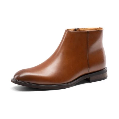 Botas Chelsea para hombre con cremallera lateral informales sin cordones al tobillo Foto 1 de 4