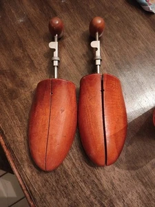 Florsheim Vintage verstellbare Schuhspanner aus Holz - Bild 1 von 2
