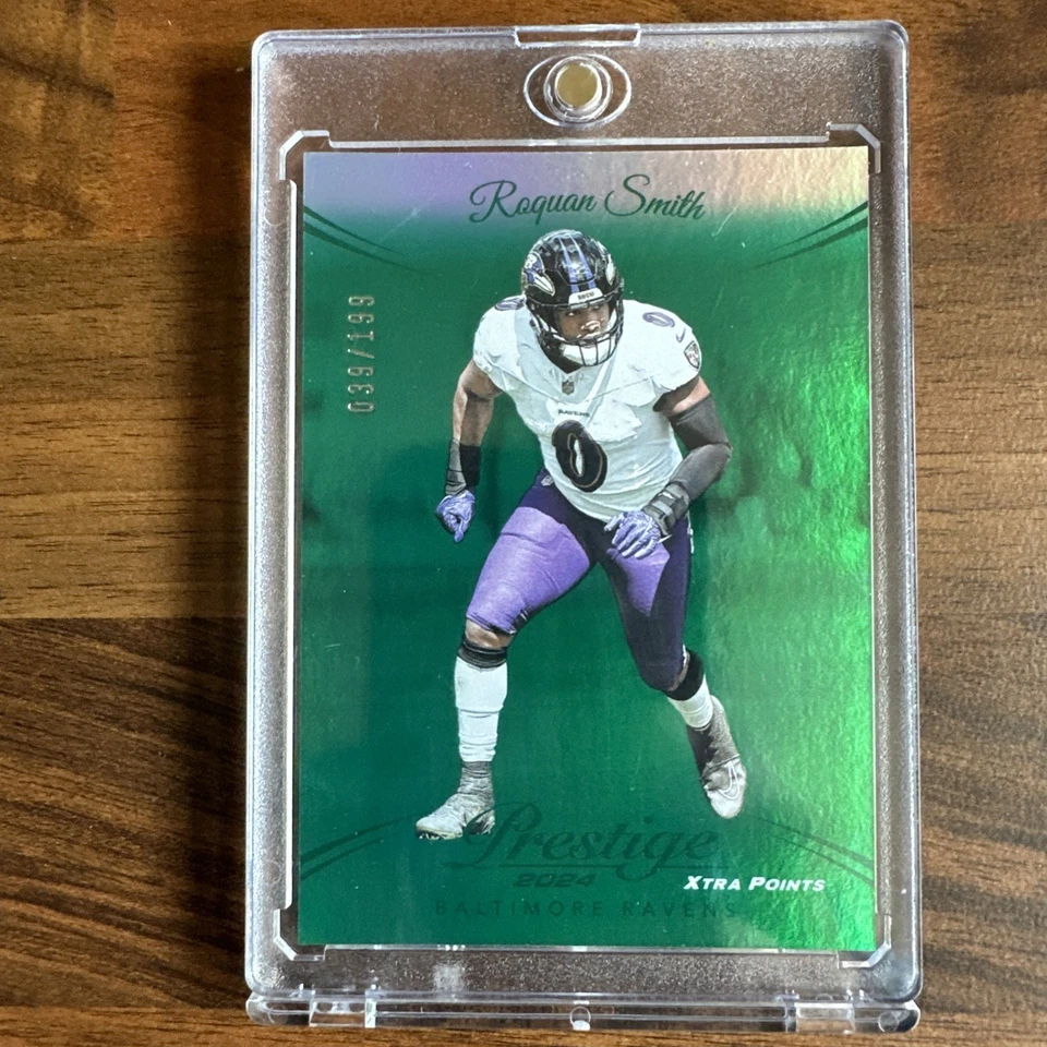 2024 Panini Prestige - Xtra Points Green  #24 Roquan Smith 39/199 Ravens - Image 1 of 3