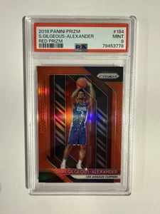 2018-19 Panini Prizm Shai Gilgeous-Alexander #184 RC Rookie Red /299 PSA 9 - Picture 1 of 2