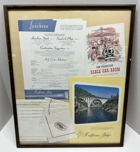Vintage 1950s? California Zephyr Railroad Train Dining Memorabilia Dining Menu - Picture 1 of 12