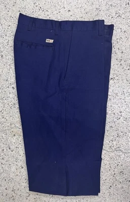 *SIN DOBLADILLO* Pantalones de trabajo de algodón retardantes de llama azul marino REED NUEVOS Foto 1 de 2