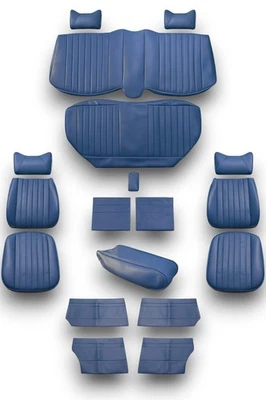 Seat Covers For Mercedes Benz W114 W115 Sedan 1969-1972 Blue - Image 1 of 4