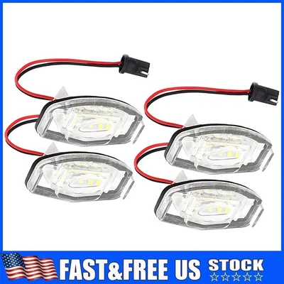 Conjunto de etiqueta de lámpara de luz de matrícula LED 6000K de repuesto para Acura Honda 4 piezas Foto 1 de 4