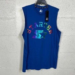 Starter Men's Regular-Fit Logo Graphic Sleeveless T-Shirt - Royal medium - Picture 1 of 6