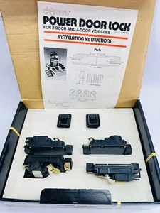 Power Door Lock Conversion Kit Universal US Foreign car/truck Hot Rod Rat Jalopy - Picture 1 of 17